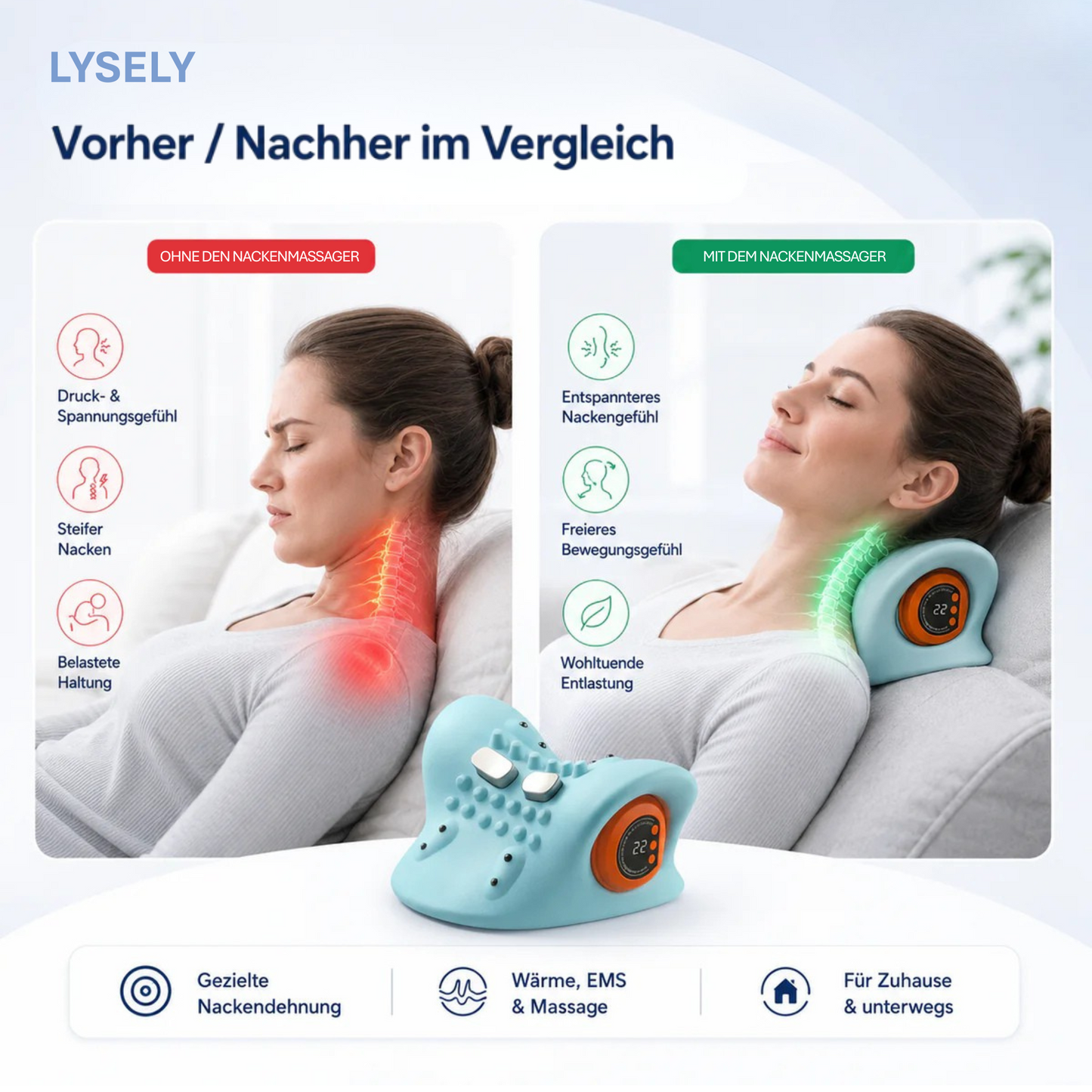 NeckRelax™: 5-in-1 Nackenmassager